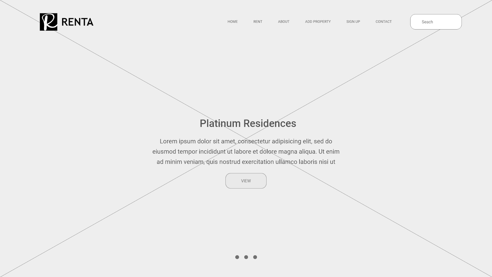 renta wireframe